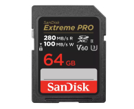 Sandisk 64GB SDXC Extreme PRO 280MB/s V60 UHS-II - 1163847 - zdjęcie 1